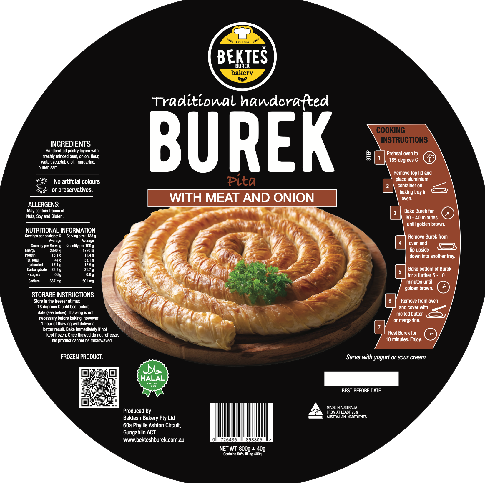 Beef Burek Round
